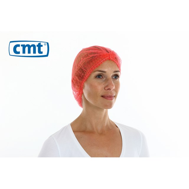 Caps PP non woven red Medium  CMT 131014