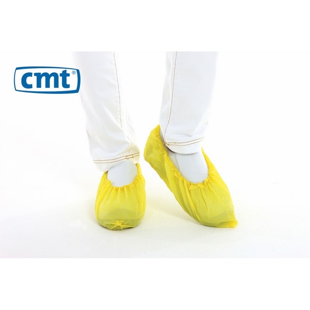 Shoecover PE yellow 36 x 15 cm Roughned CMT 781