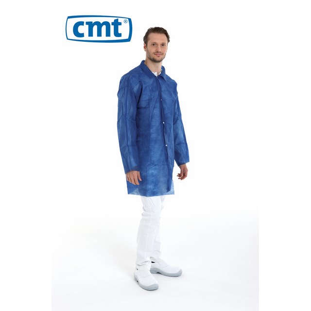 Visitor Coats PP Non woven blue Large Snap fasteners CMT 815280